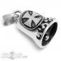 Preview: Edelstahl Biker-Bell mit großem Eisernen Kreuz und Flammen Motorrad Glocke Geschenk Preview: Edelstahl Biker-Bell mit großem Eisernen Kreuz und Flammen Motorrad Glocke Geschenk